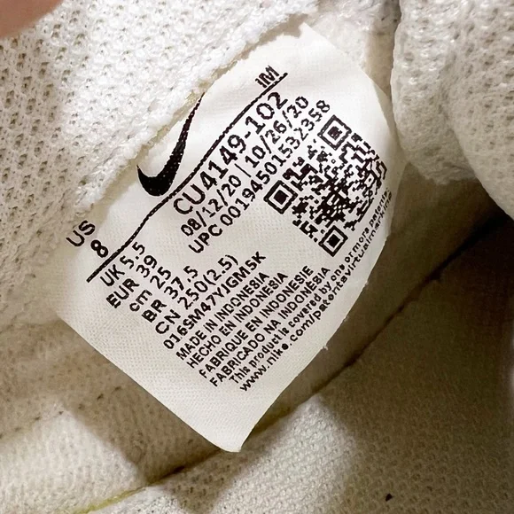 Nike Court Legacy Nature Shoes White Tan Black Women’s 8 athletic sneakers - Picture 8 of 14